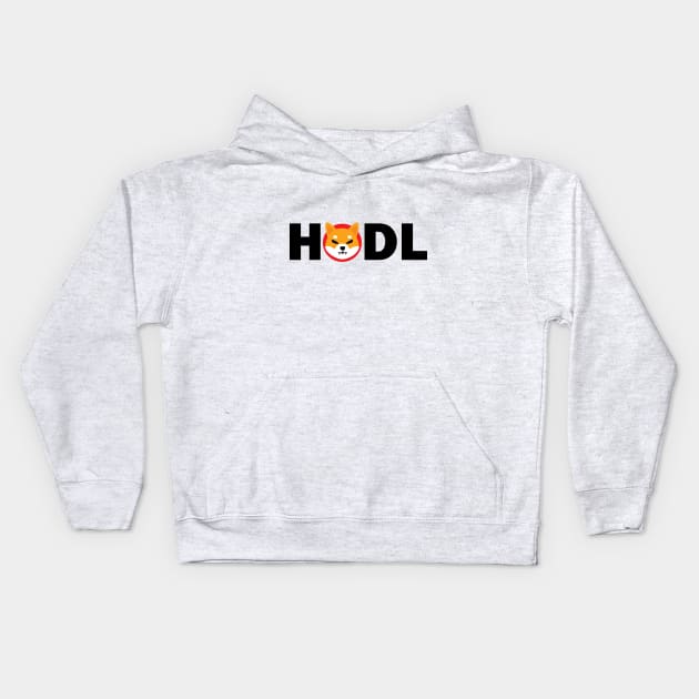 Shiba HODL Kids Hoodie by CanossaGraphics